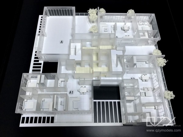 Section Model of Mall | Physical Model of Interior of a Commercial Complex | QZY : Architectural scale model making company