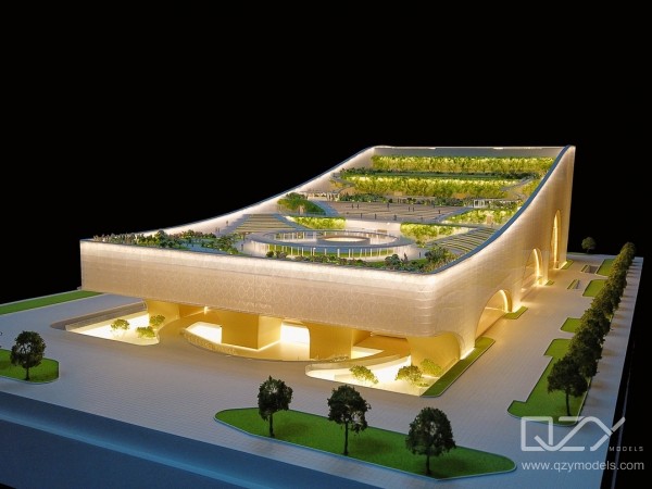 Zhuhai Art Center Artistic Buildings Model
