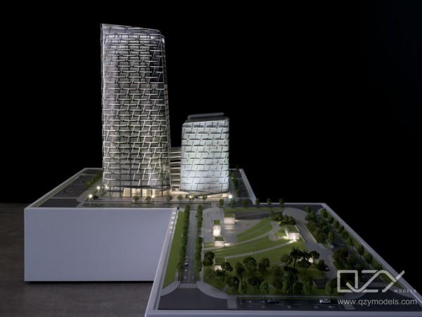Shenzhen PAC Tower Modern Architectural Model