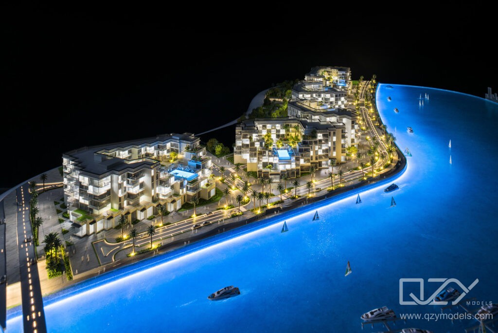architectural and engineering model maker| Doha Les Vagues Residence - Quality Physical Model | QZY:Architecture Model Professional Maker