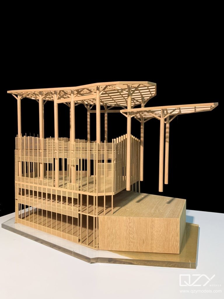Hotel Interior Structure- Physical Accurate Model | QZY - Architectural Interior Models Maker Expert | Wooden Style Model