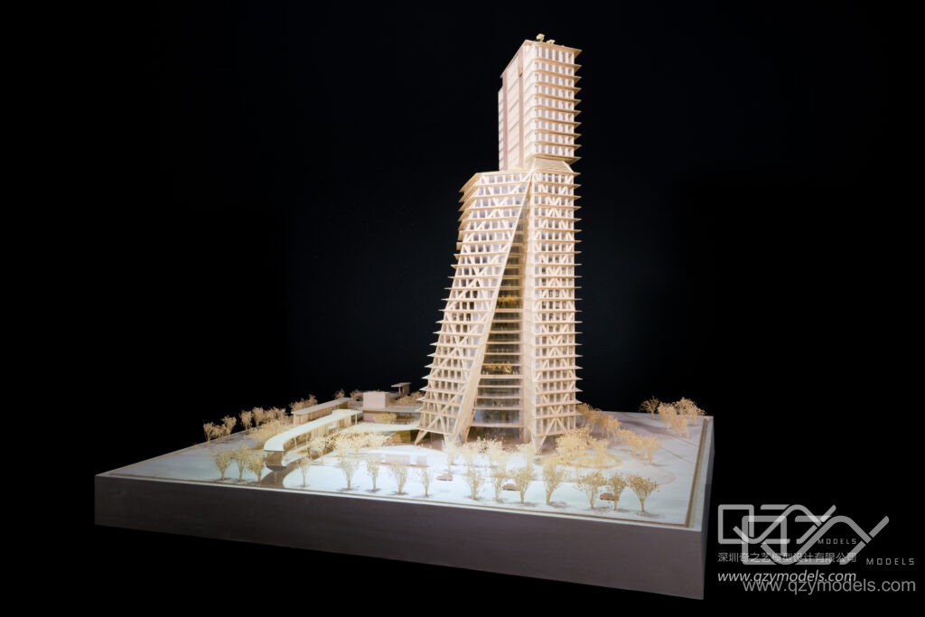 IV the skyline of our built environments -QZY Building Architecture Models