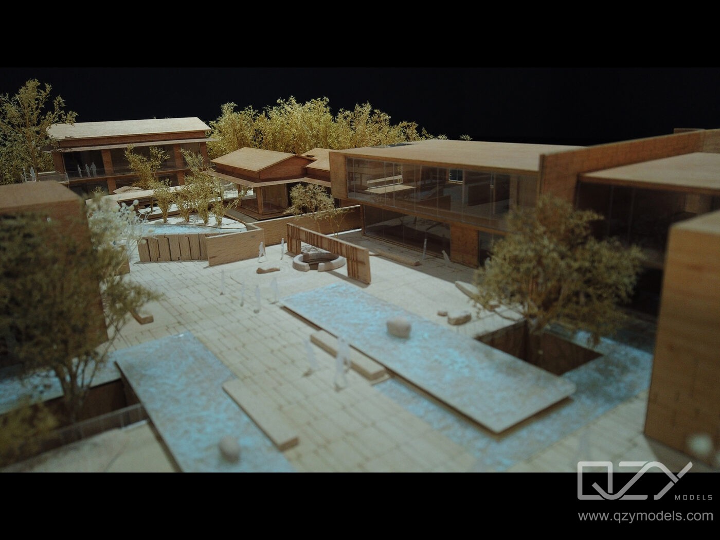 JG Phoenix Design - 1:150 Villa model | QZY Custom Model Maker
