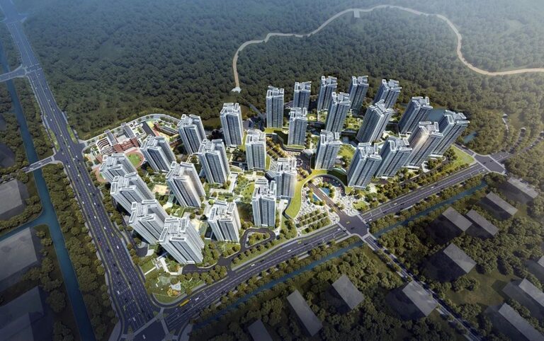 Hengqin New Neighborhood Residential Architecture Model