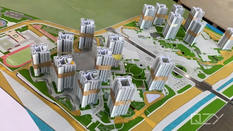 Hengqin New Neighborhood Residential Architecture Model