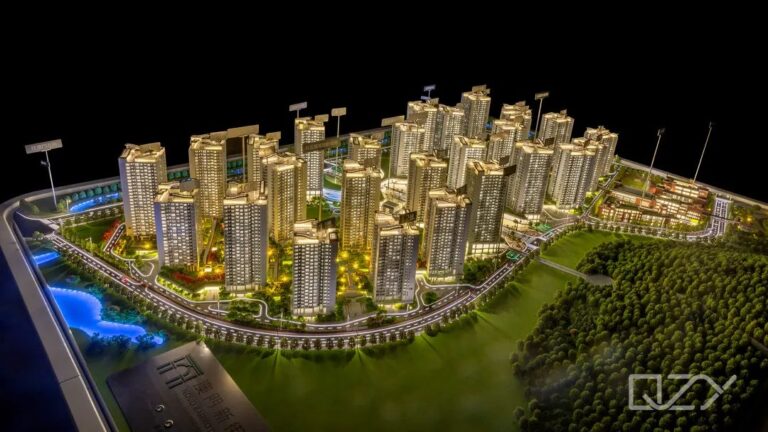 Hengqin New Neighborhood Residential Architecture Model