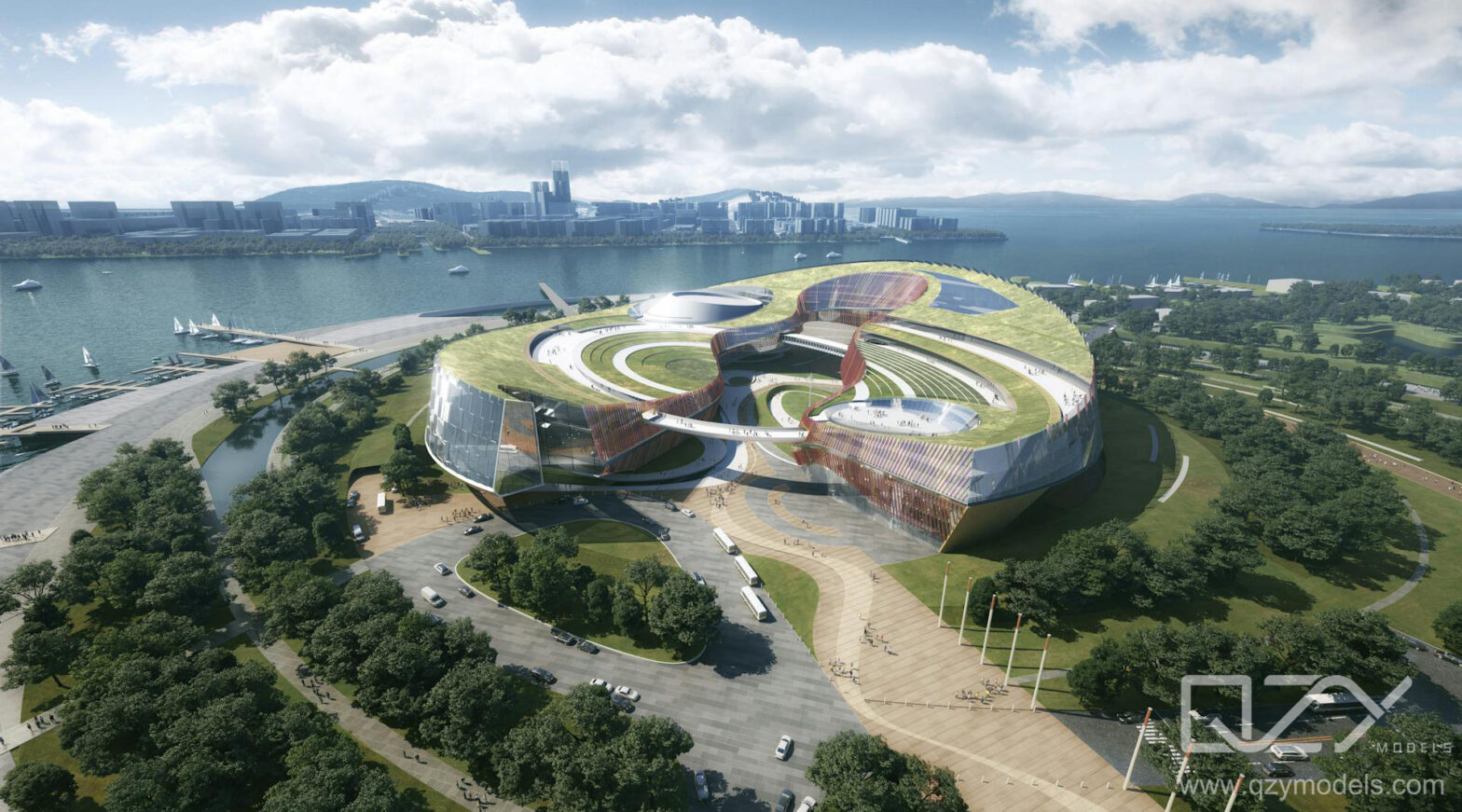 Model Development Center Tencent Conference Center Architectural Model - Architecture models ...