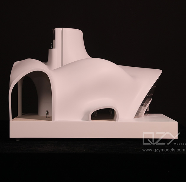 Complex 3D-printed architectural model
