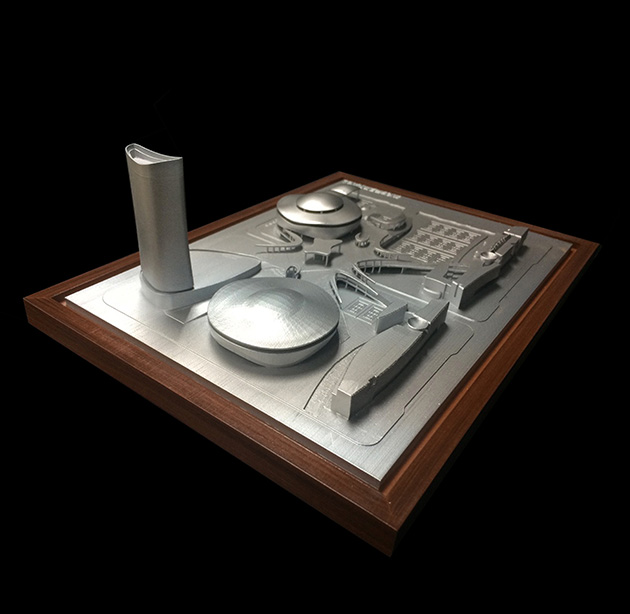 3D-printed architectural site model