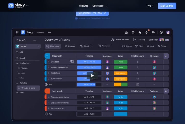 Interior Design Project Management Software-Plaky