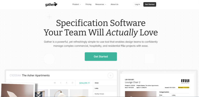 Interior Design Project Management Software-Gather