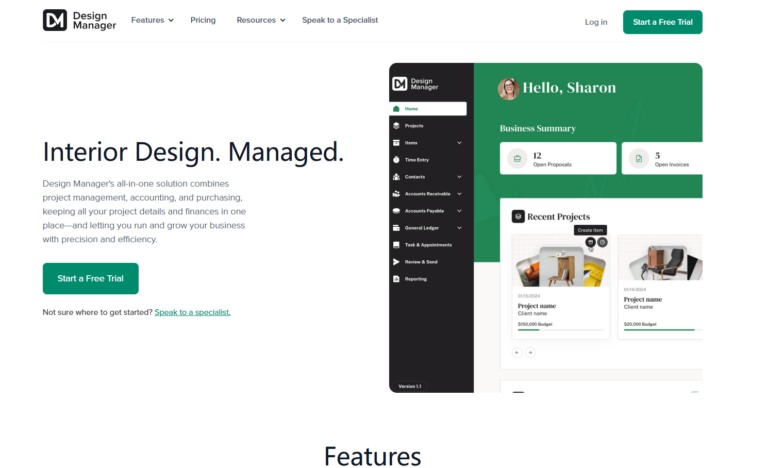 Interior Design Project Management Software-Design Manager