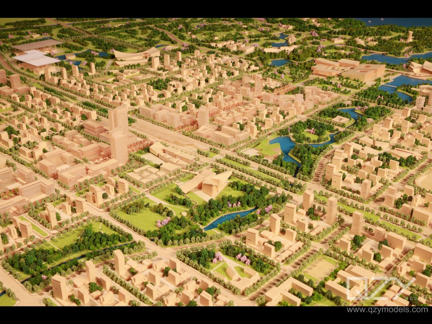 1：2000 Aecom Xiongan Urban planning Model 5