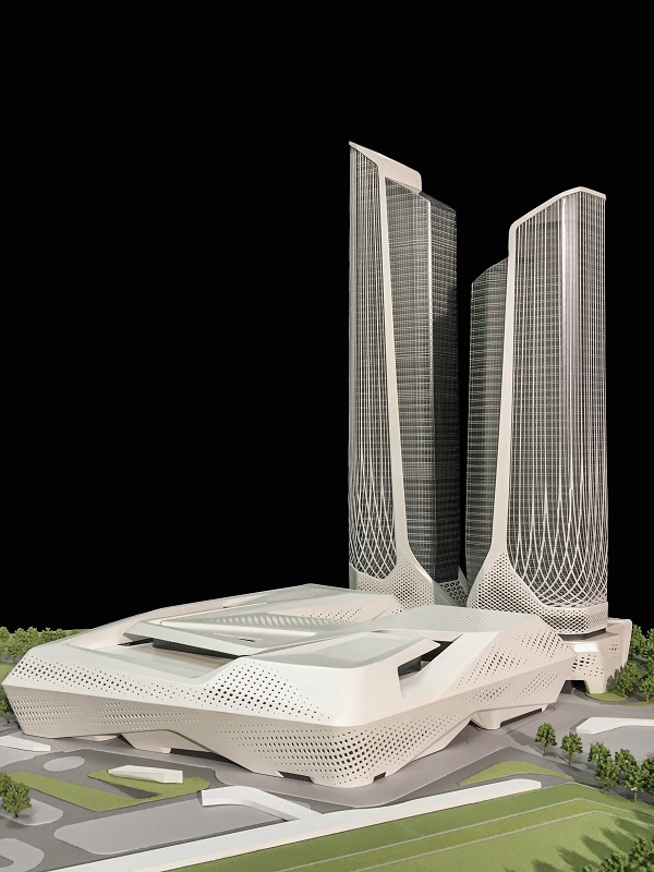 Architecture Firms in Dubai ZHA Acrylic model by QZY