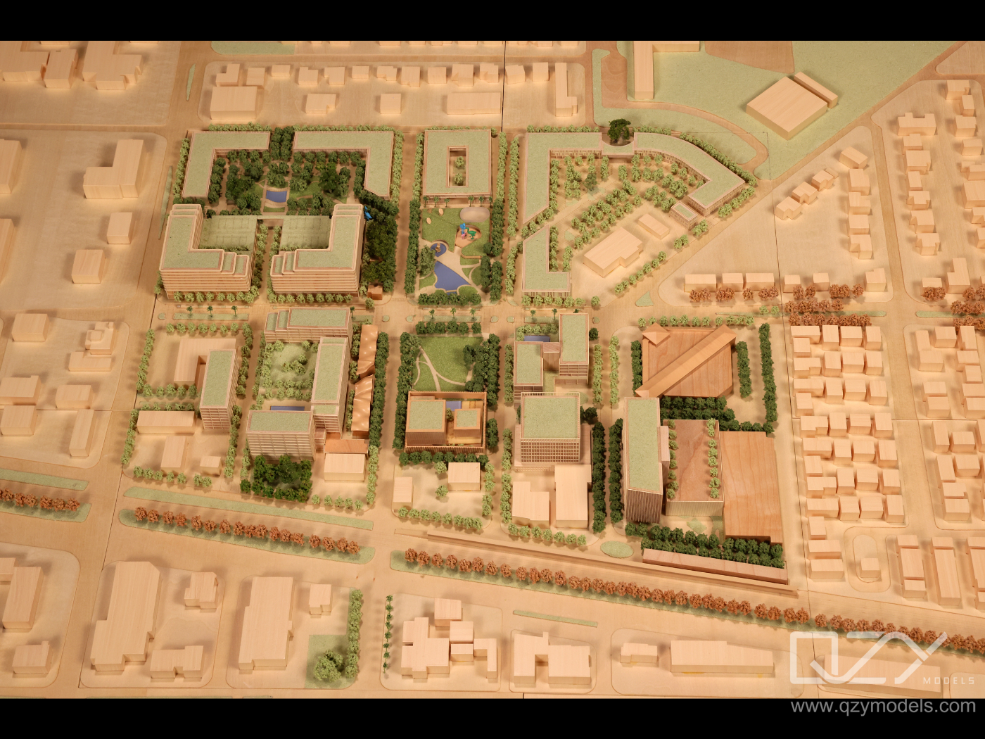 1：1000 Masterplan Model | QZY Custom Model Maker