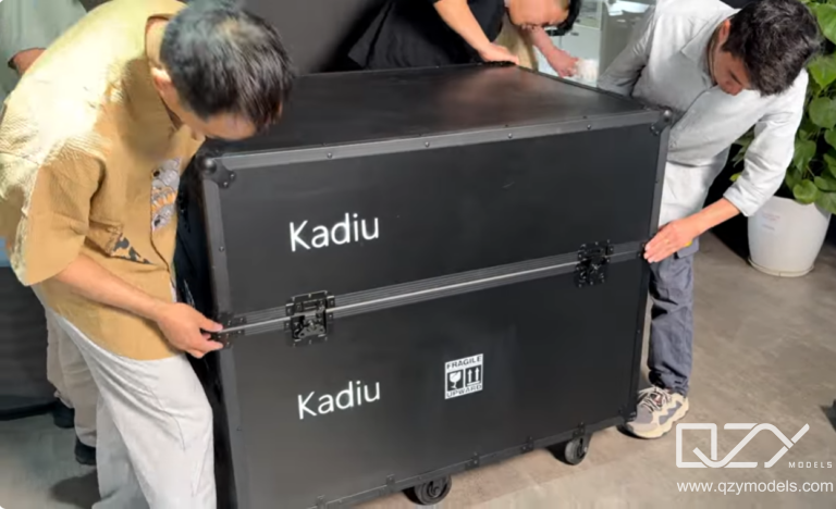 Custom Packaging for Safe International Transport of Architectural Models Custom-built protective packaging designed for safe international transport of architectural models and delicate display pieces