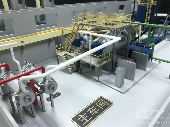 Intricate piping in Model industrial model piping coordination engineering systems layout