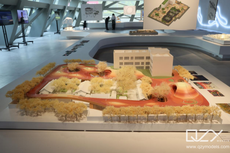 Model in exhibition setting architectural model exhibition display reliable