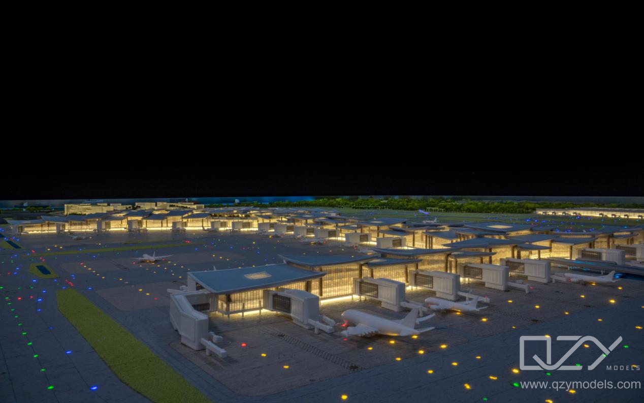 Close up of the Changi Airport Model