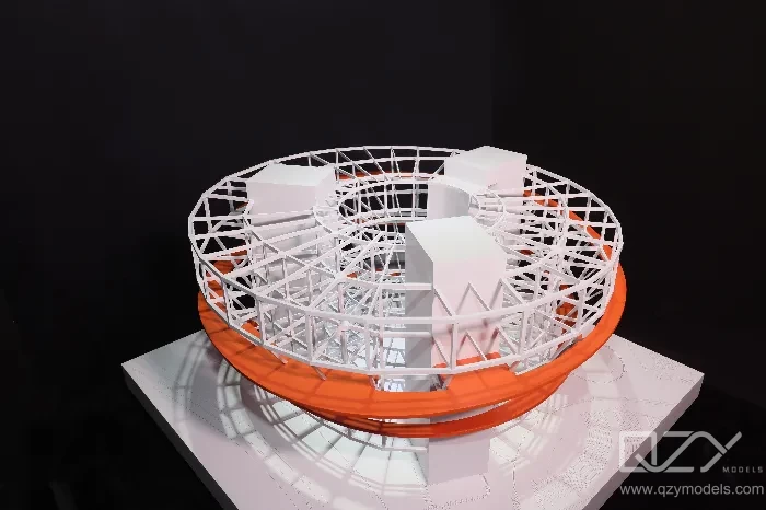 Core structure Model Stage two architectural competition model of cultural building
