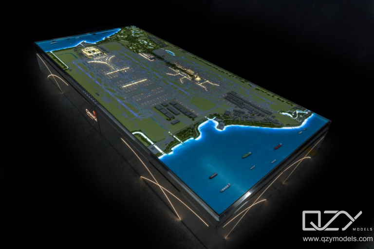 Changi Airport Masterplan Model by QZY Models Professional airport infrastructure architectural scale model by QZY Models