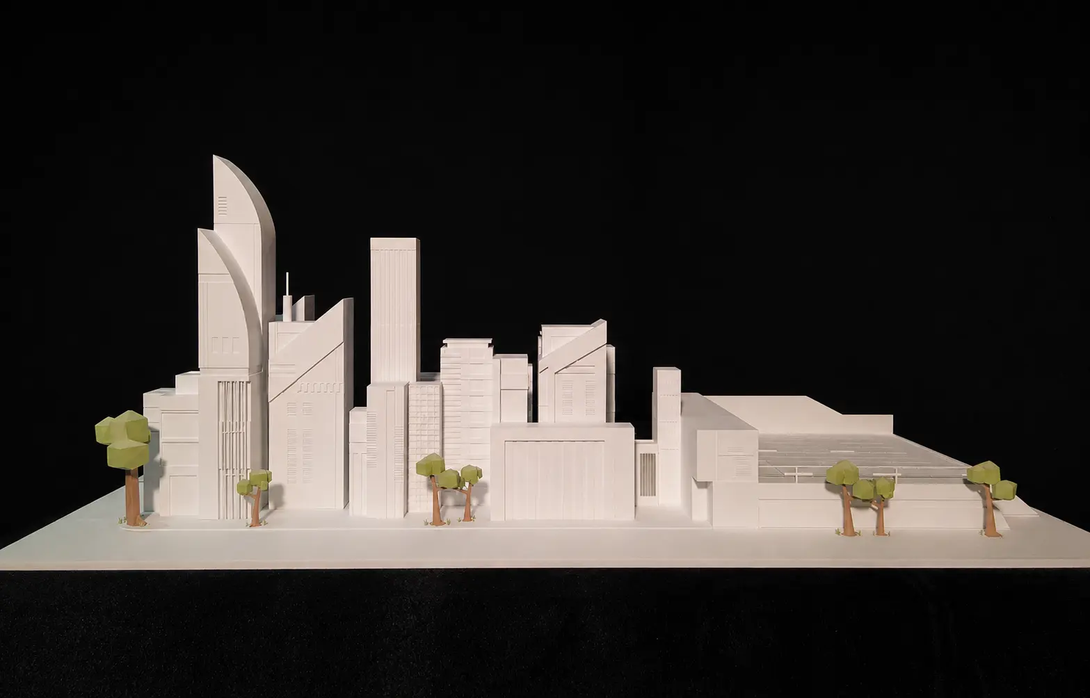 3D-printed architectural city model