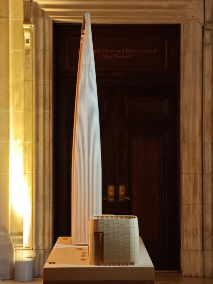 Close up of the tower Detailed architectural model craftsmanship by QZY Models.