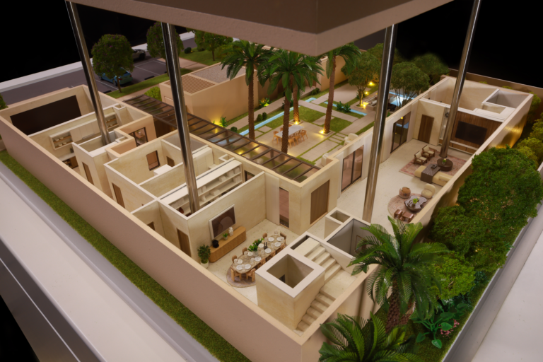 Multilevel Model Showing the Interiors and landscape