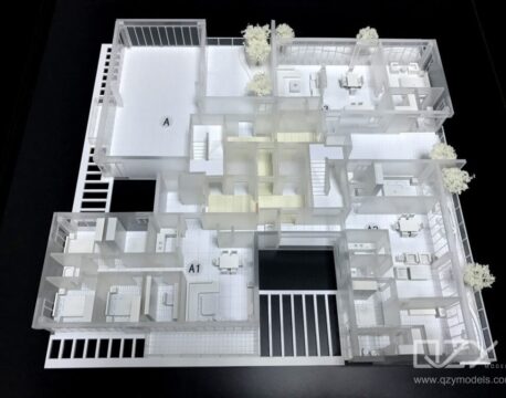 Section Model of Mall | Physical Model of Interior of a Commercial Complex | QZY : Architectural scale model making company
